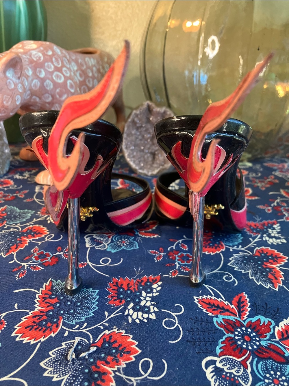 Prada Hot Pink Hot Rod Flame Heels 37 SS 2012 - Picture 6 of 15